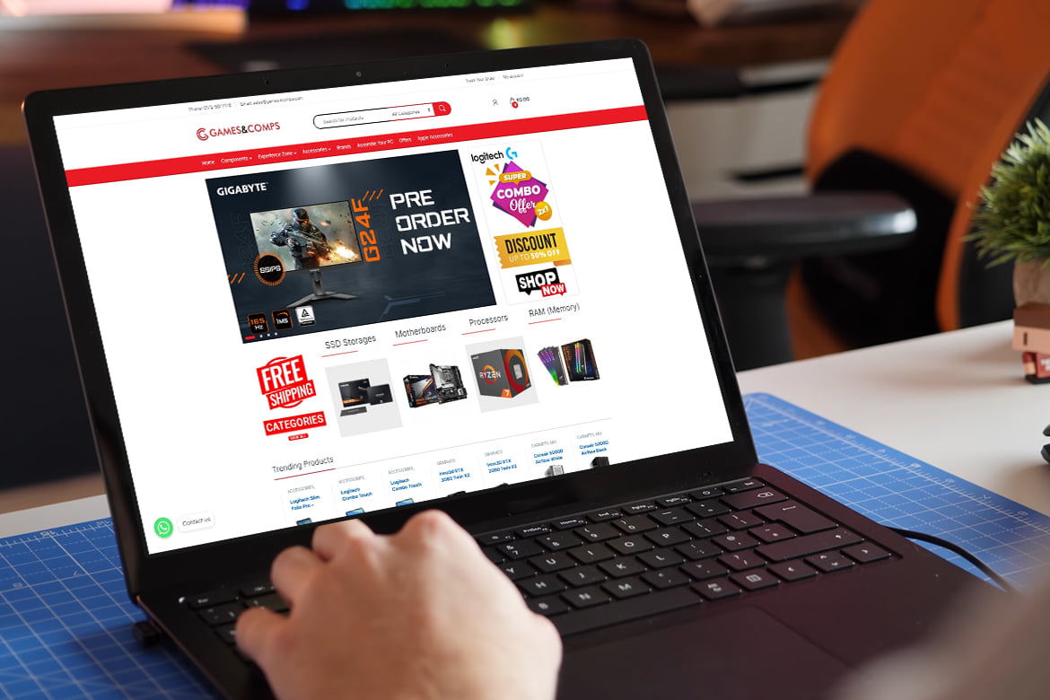 Games Comps Computer Store Portfolio